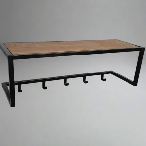 Kapstok Brix | Zwart Mangohout