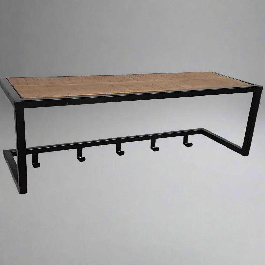 Kapstok Brix | Zwart Mangohout - Afbeelding 2