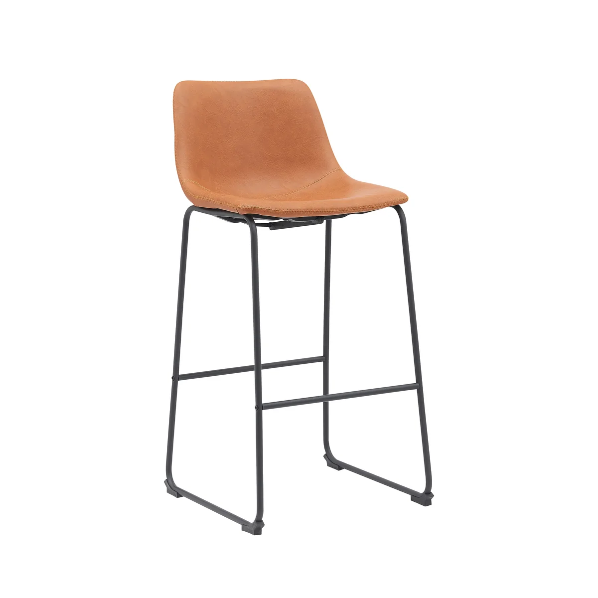 Barkruk Risto | Bruin PU-Leder - Afbeelding 3