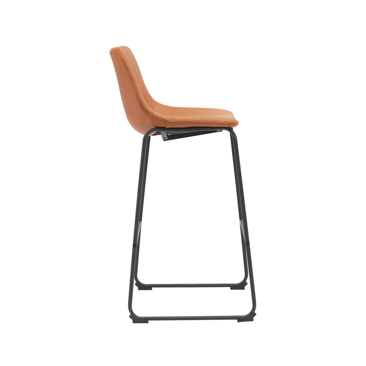 Barkruk Risto | Bruin PU-Leder - Afbeelding 5
