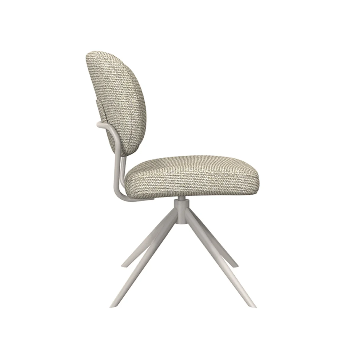 Eetkamerstoel Geneva | Naturel Bouclé | Taupe Onderstel - Afbeelding 7