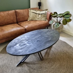 Yana elipse coffee table black 130