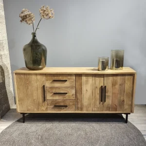 Industrieel mango dressoir 180 cm