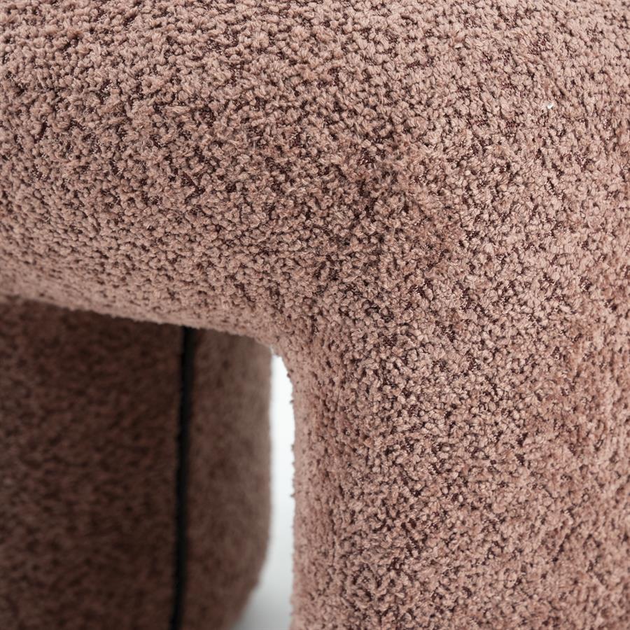 Poef Sahi | Terracota Polyester - Afbeelding 7