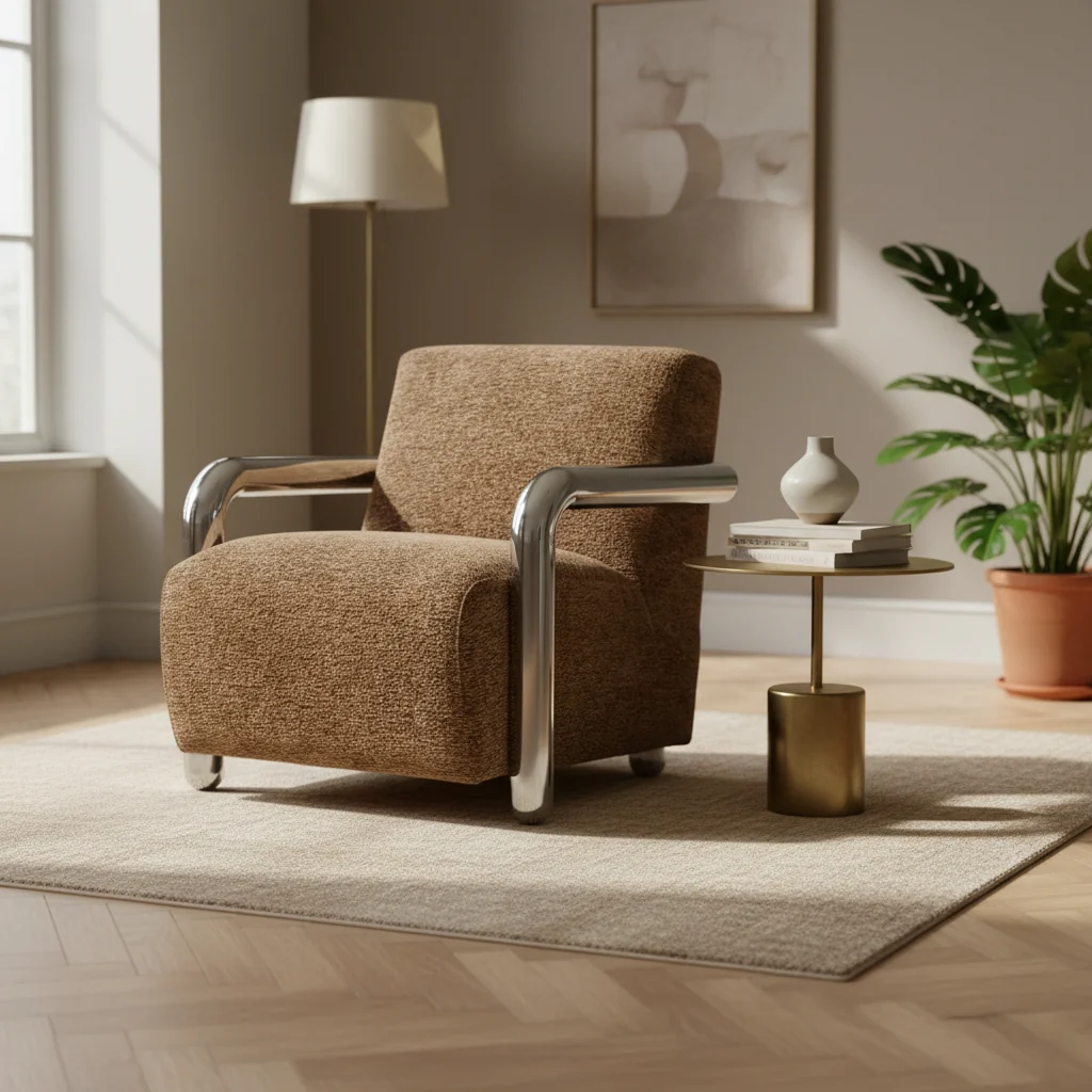 Fauteuil Chromette | Bruin