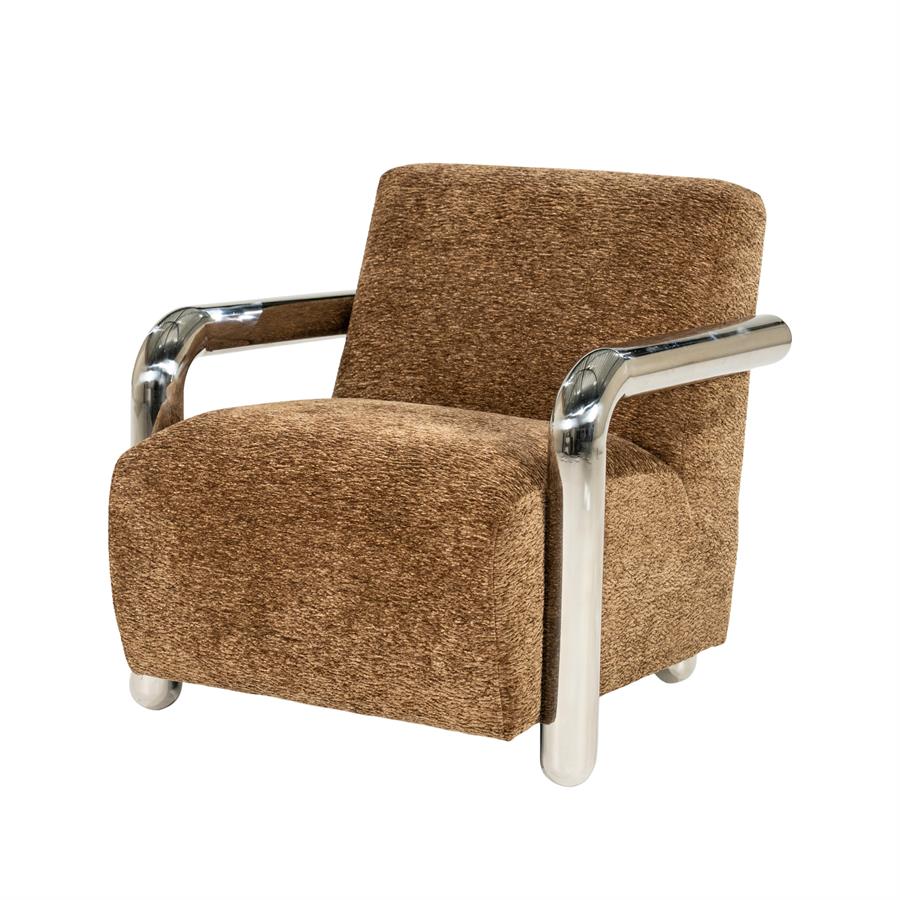 Fauteuil Chromette | Bruin - Afbeelding 3