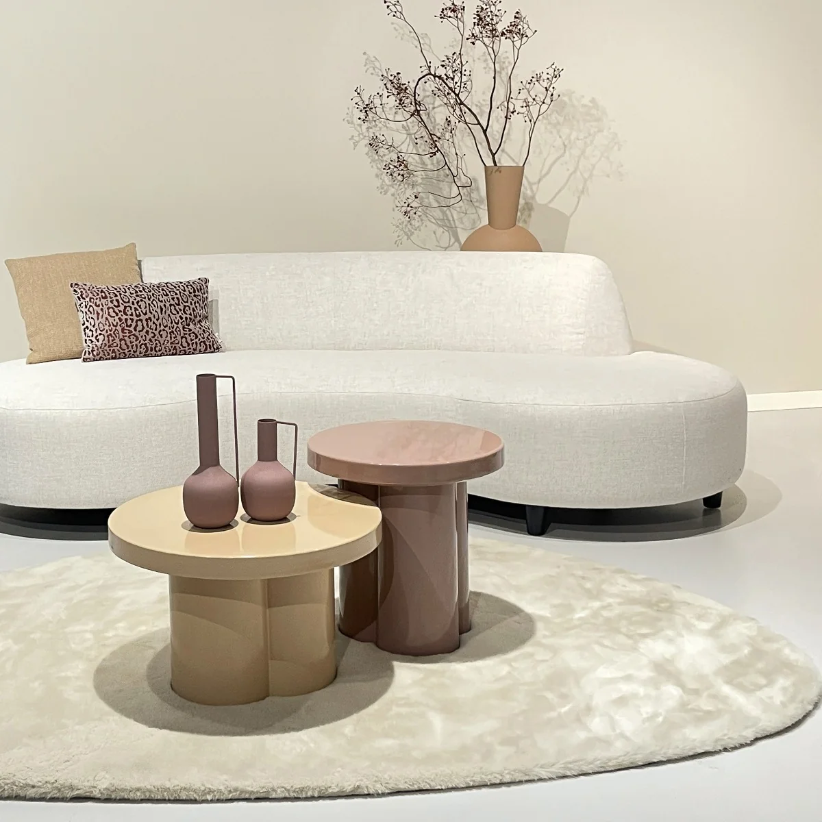 Salontafel Noa | Beige Metaal - Afbeelding 3