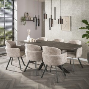 Eettafel Cedar | Metaal Brons