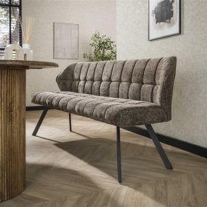 Eetkamerbank Raster | Stof Taupe