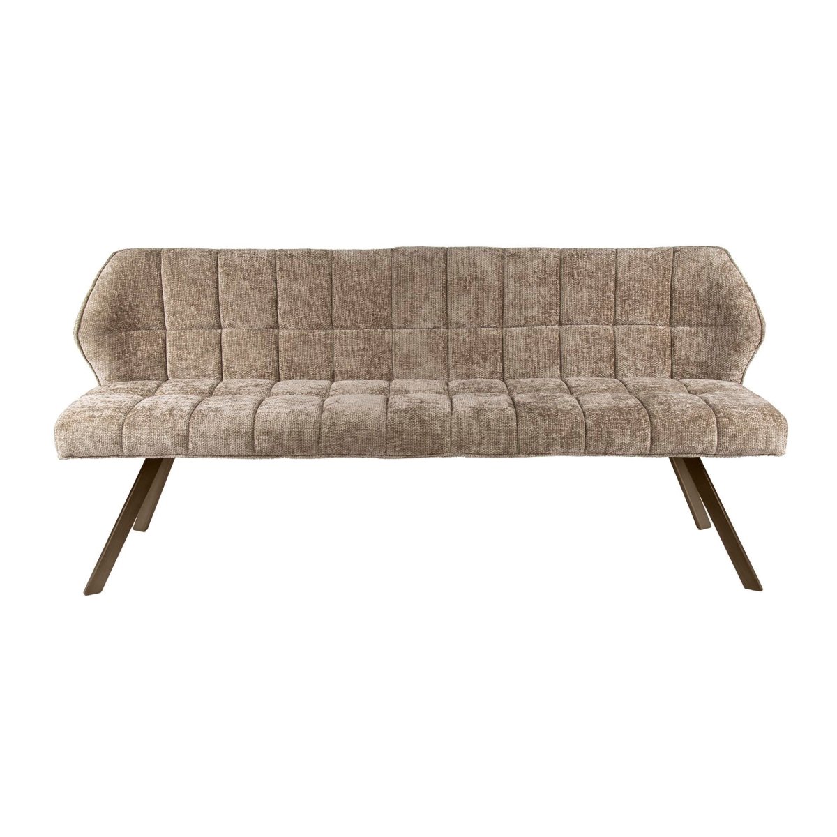 Eetkamerbank Raster | Hoven Beige | Onderstel Brons - Afbeelding 3
