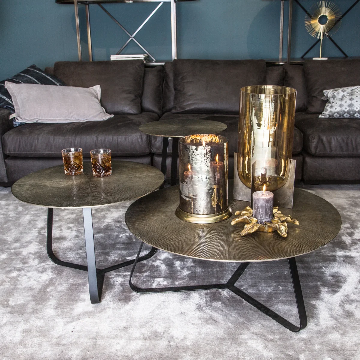 Salontafel Kae | M | Goud Aluminium - Afbeelding 3