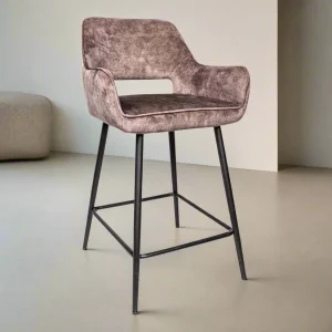 Barstoel Fallow | Kookeiland of Bartafel | Bruin Velvet