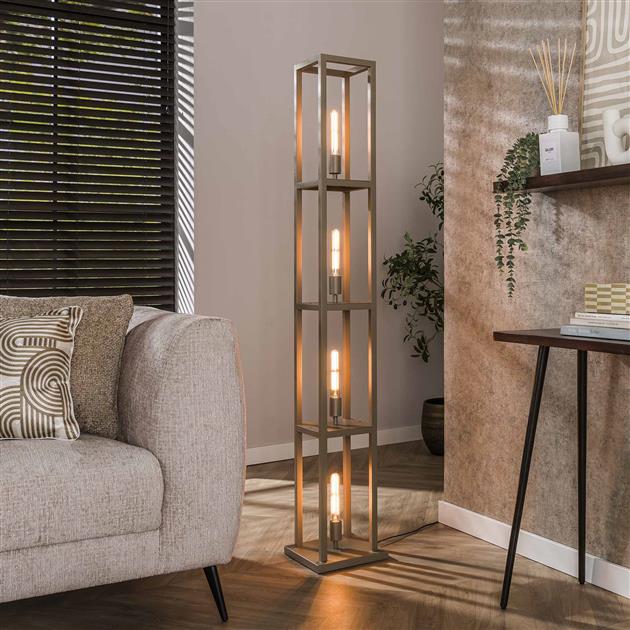 Vloerlamp Veyra | metaal Beige - Afbeelding 2