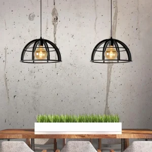 Hanglamp Dikra | Zwart Metaal