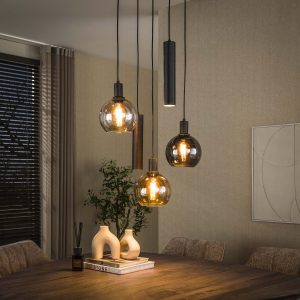 Hanglamp Sfera Tricolore | 5 Lichts | Zwart