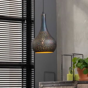 Hanglamp Industry Kegel | Zwart Bruin