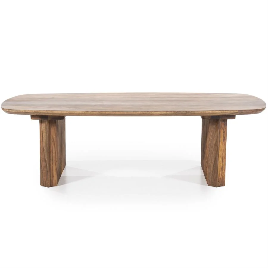 Salontafel Alexander | Bruin Sheeshamhout | Deens Ovaal - Afbeelding 3