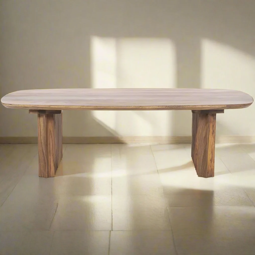 Salontafel Alexander | Bruin Sheeshamhout | Deens Ovaal - Afbeelding 2