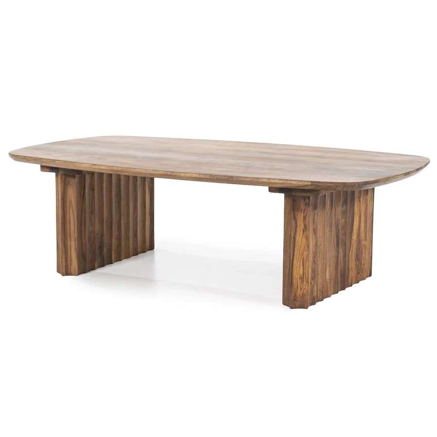 Salontafel Alexander | Bruin Sheeshamhout | Deens Ovaal - Afbeelding 4
