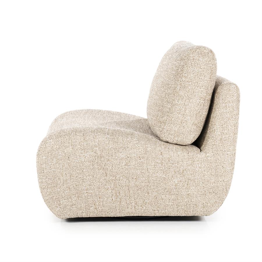Fauteuil Lucia | Taupe Stof - Afbeelding 5