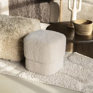 Poef Kelso | Taupe Polyester
