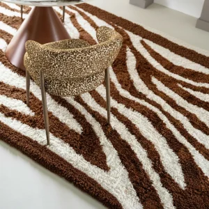 Vloerkleed Marty | Caramel Polyester & katoen