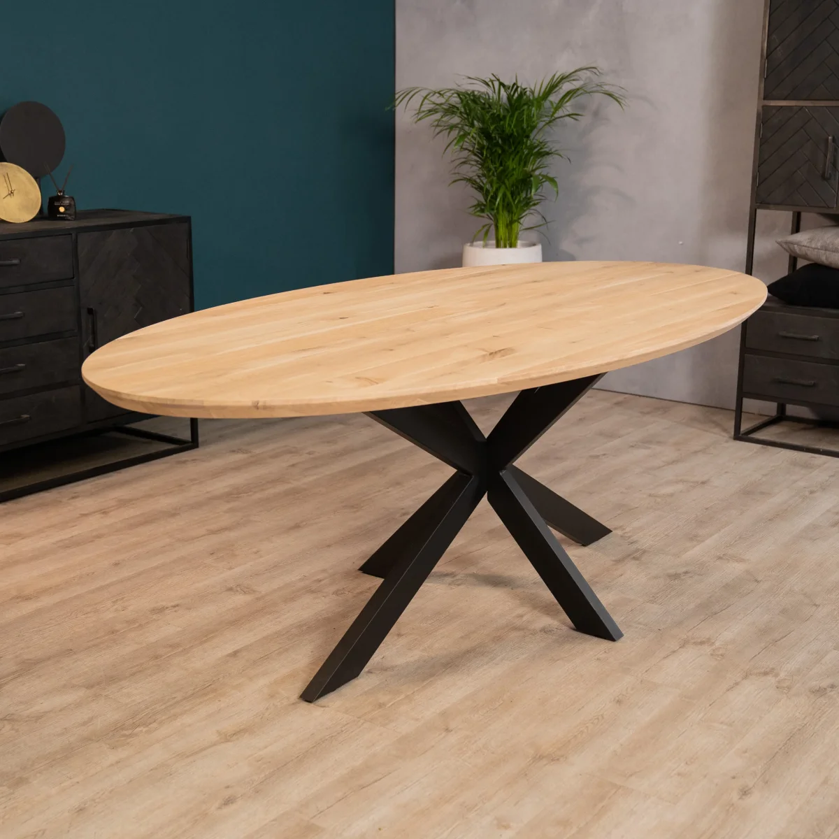 Eettafel Vigo | Eikenhout | Basic | Magazijn leegverkoop - Afbeelding 4