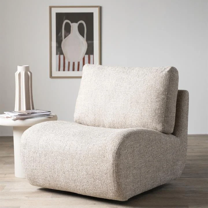 Fauteuil Lucia | Taupe Stof