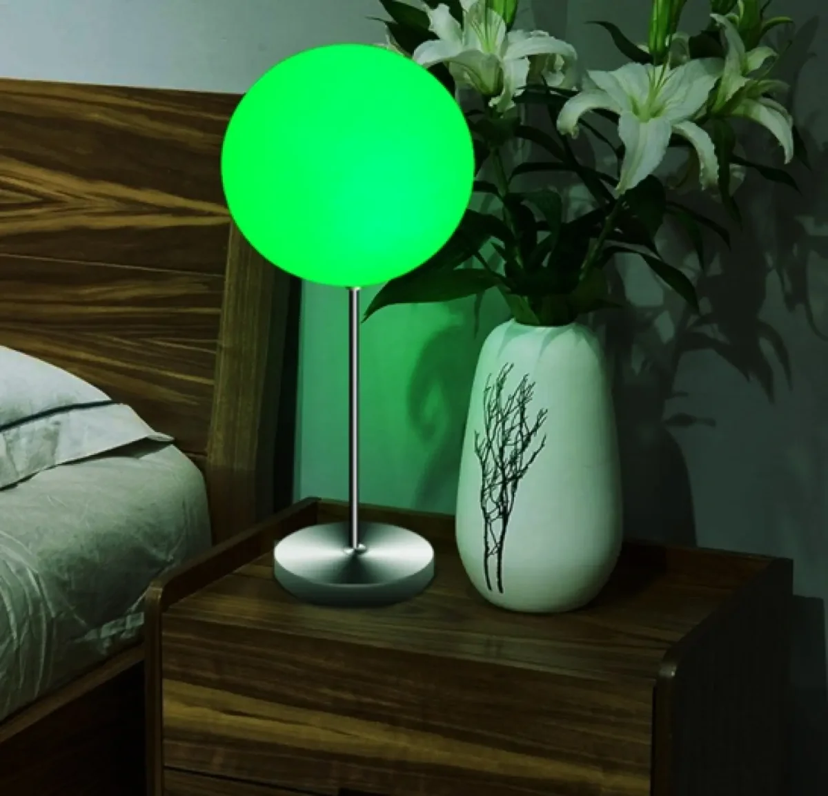 Bureau lamp tafellamp LED 16 kleuren RGB wit afstandbediening - Afbeelding 3