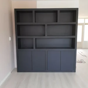 Vakkenkast York zwart