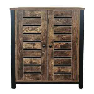Dressoir industrieel vintage Stoer design – wandkast opbergkast metaal hout
