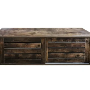 TV meubel kast Stoer industrieel – dressoir met schuifdeuren – 130 cm breed