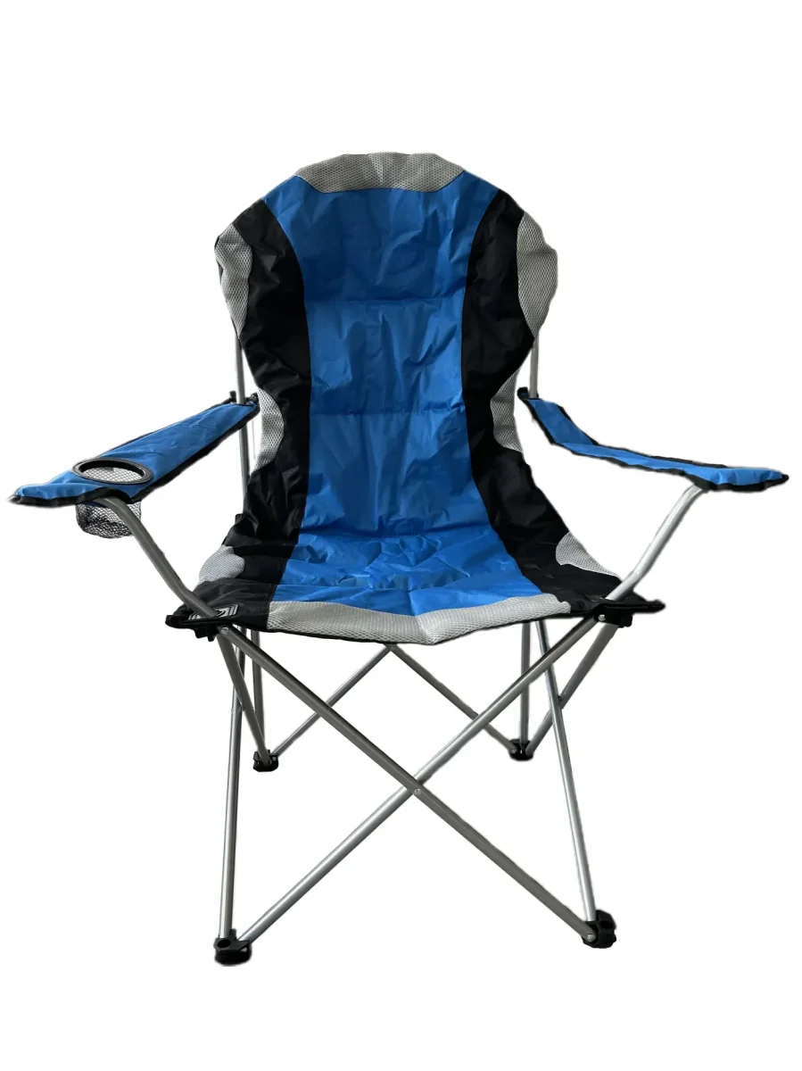 VDD – campingstoel – vouwstoel – campingstoel opvouwbaar – camping stoel – campingstoelen – campingstoel opvouwbaar – opvouwbaar – bekerhouder – blauw - Afbeelding 6