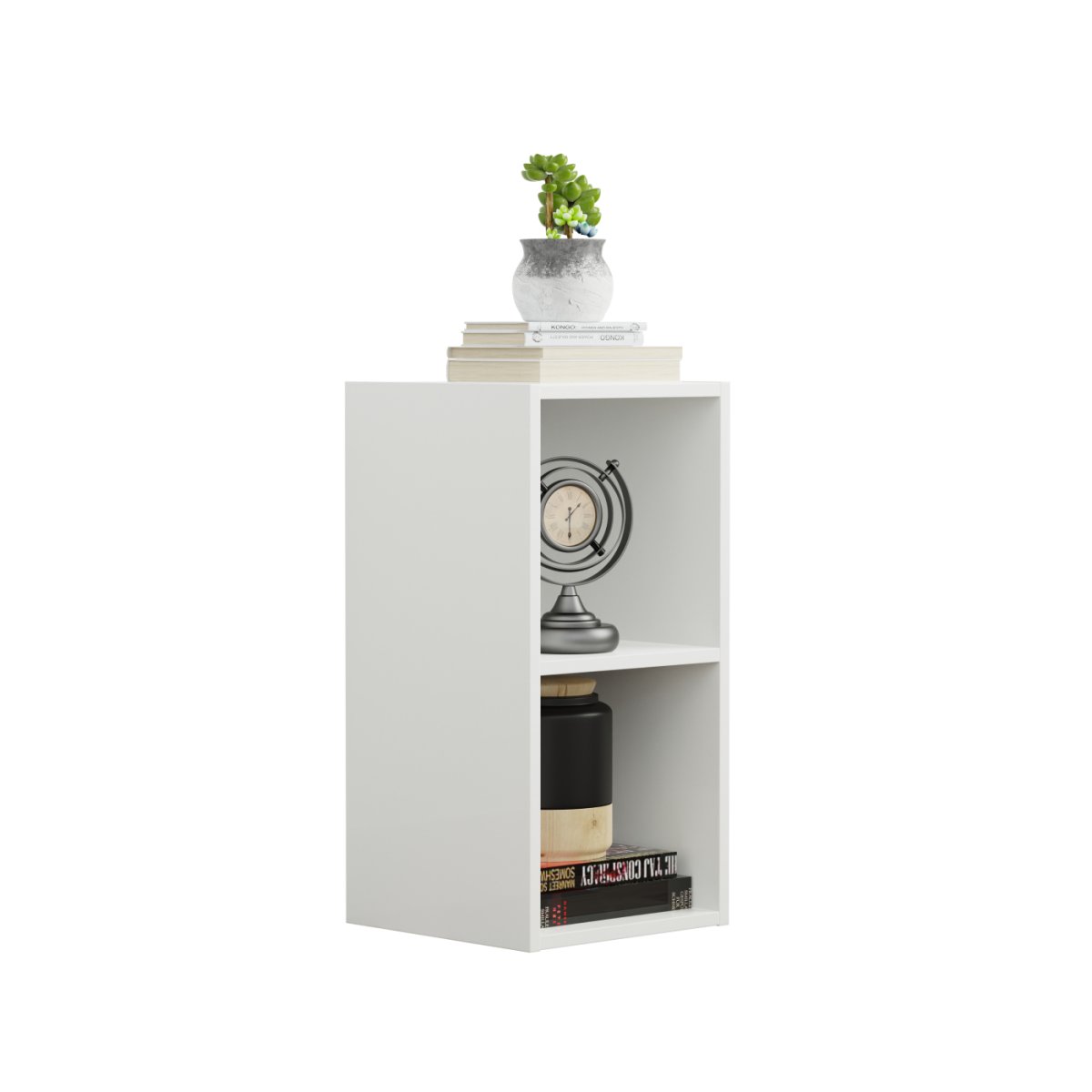 VDD – Vakkenkast – Wandkast – Vakkenkast Wit – Vakken Kast – Wandkastje – Wandkasten – Wandkasten Woonkamer – 2 Vakken – Wit - Afbeelding 6