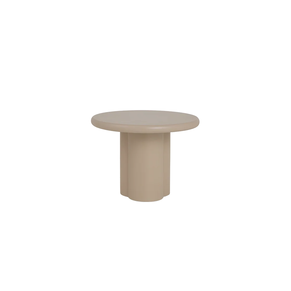 Bijzettafel Melzo Rond | Beige MDF - Afbeelding 3