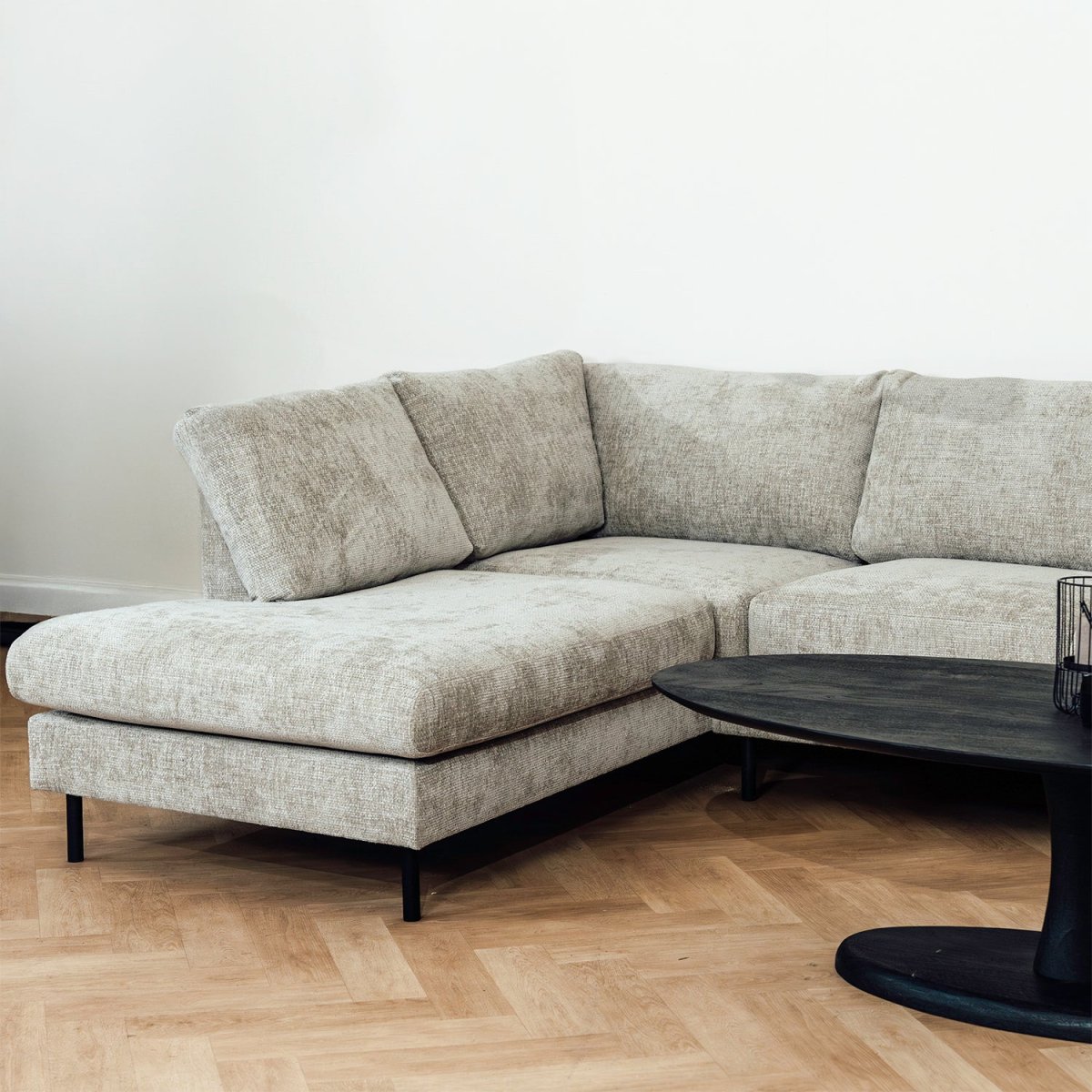 Hoekbank Elize | Stof Grijs | Magazijn leegverkoop - Afbeelding 5