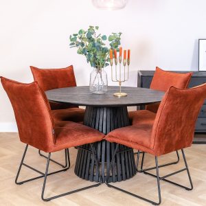 Eettafel Burundi | Zwart Acaciahout