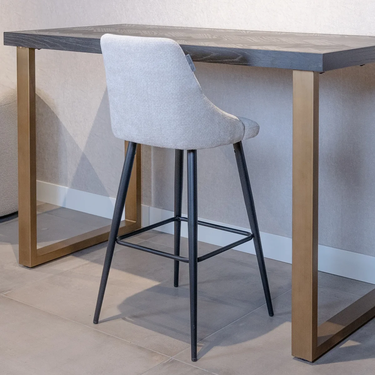 Barstoel Brooke | Kookeiland of Bartafel | Creame Unicorn - Afbeelding 6