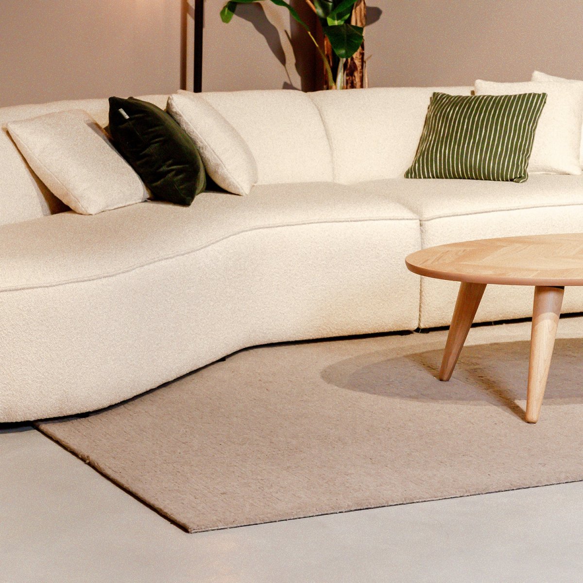 Vloerkleed Wolly | Taupe Wol | 200x300 cm - Afbeelding 5