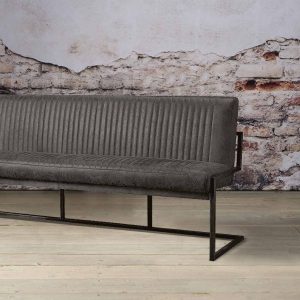 Eetkamerbank Ferro | Microvezel Antraciet