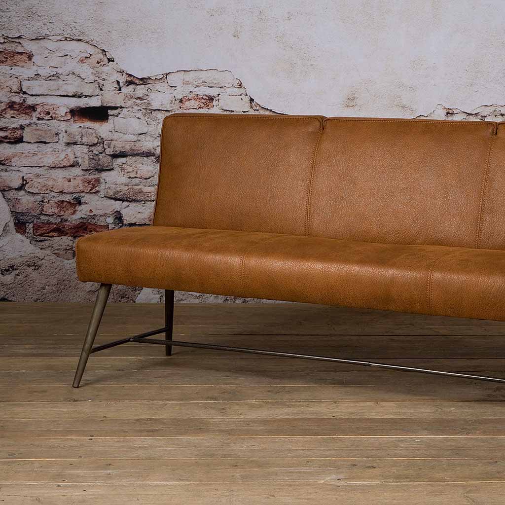 Eetkamerbank Belmonte | Fabric Cherokee Cognac - Afbeelding 2