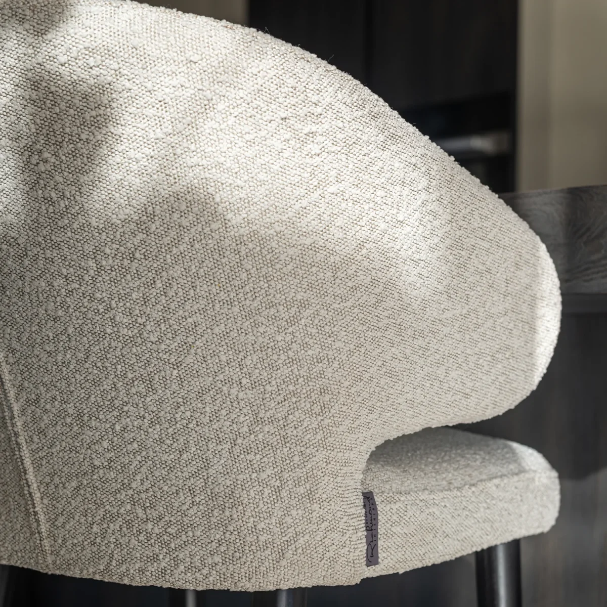 Barstoel Indigo | Wit Bouclé - Afbeelding 5