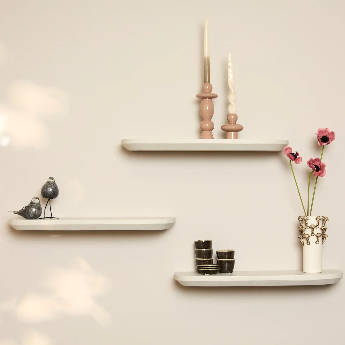 Wandplank Gusta Sand | 60 cm | Set van 3 - Afbeelding 5
