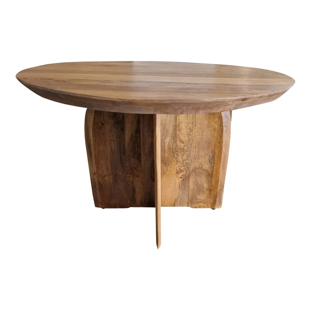 Eettafel Tense | Mangohout | Rond - Afbeelding 5
