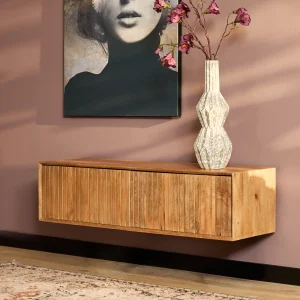 TV-Meubel Madison | Zwevend | Naturel Mangohout