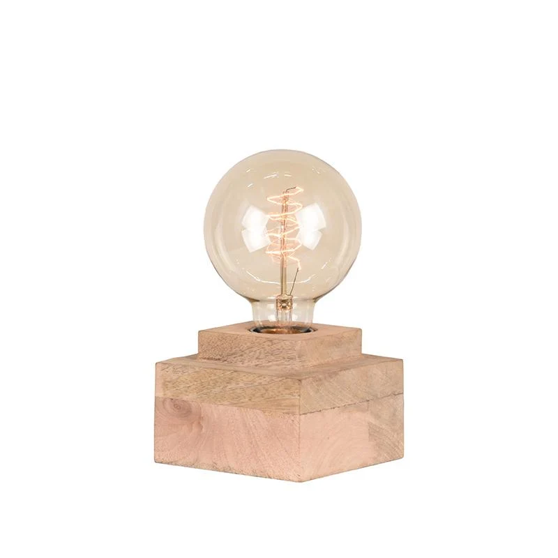 Tafellamp Block | Naturel Mangohout - Afbeelding 3