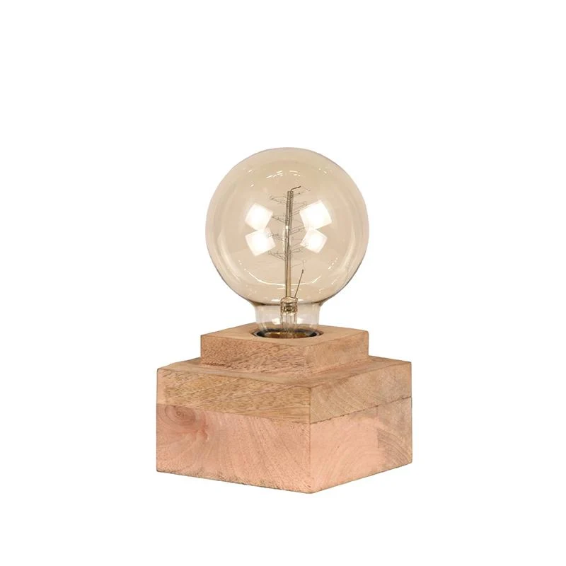 Tafellamp Block | Naturel Mangohout - Afbeelding 5