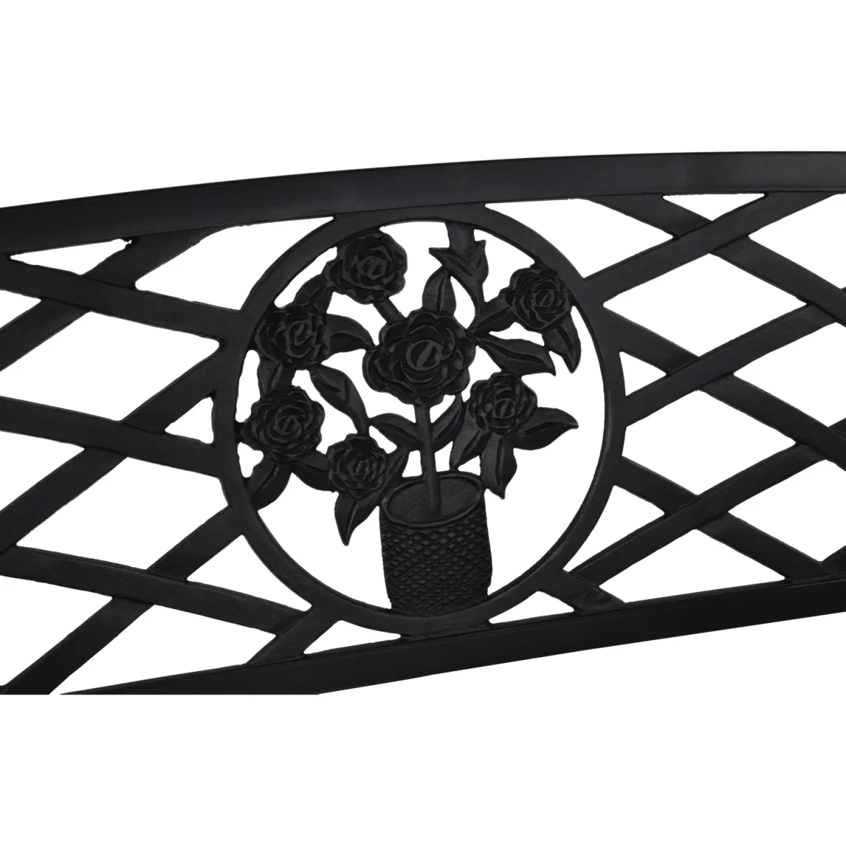 Tuinbank Oxford | Zwart Metaal - Afbeelding 3