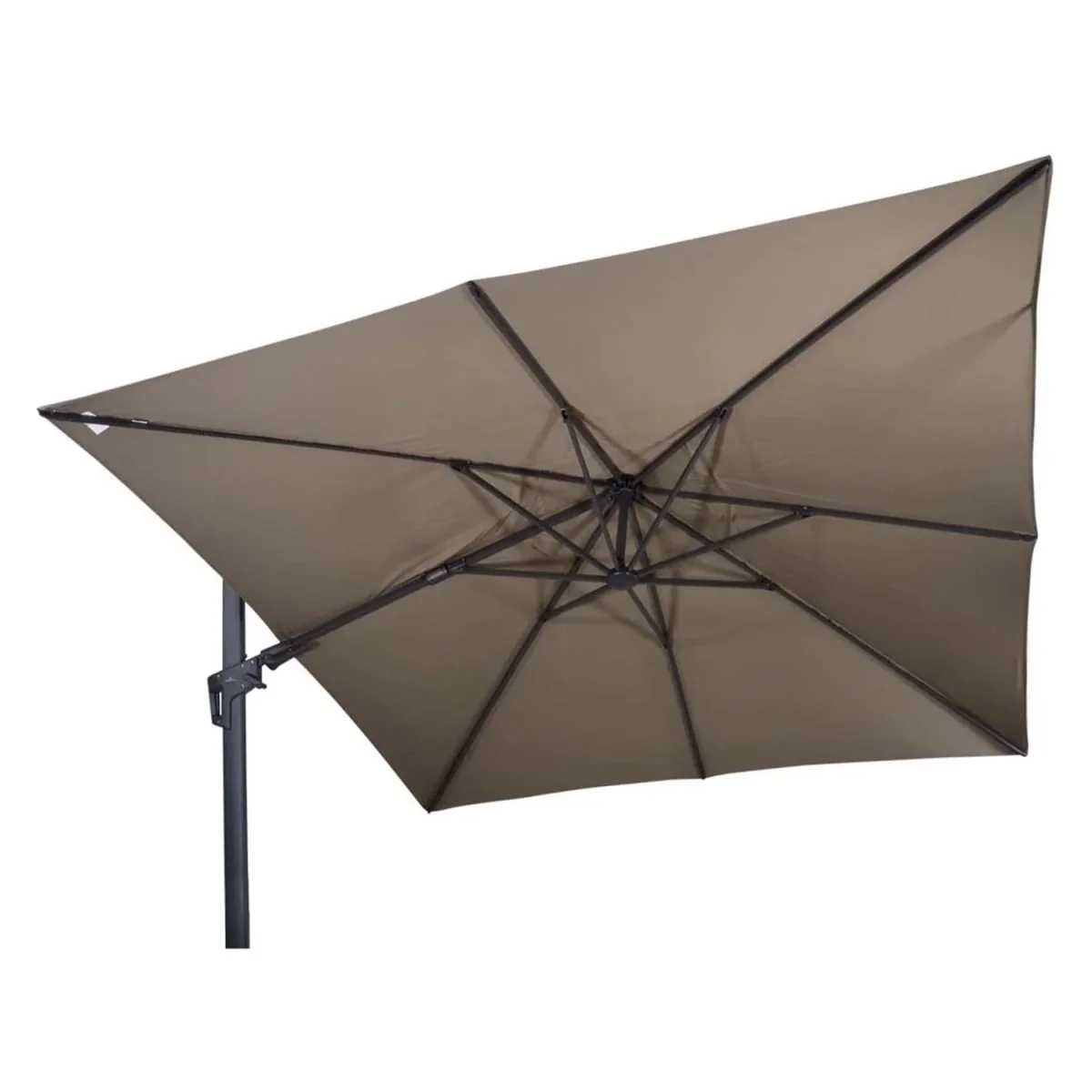 Zweefparasol VirgoFlex | 3 x 3 Meter | Vierkant | Taupe - Afbeelding 3