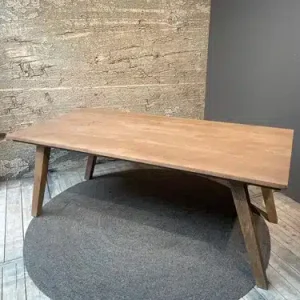 Bibi eettafel met lichte uitstraling en vintage look in meerdere afmetingen